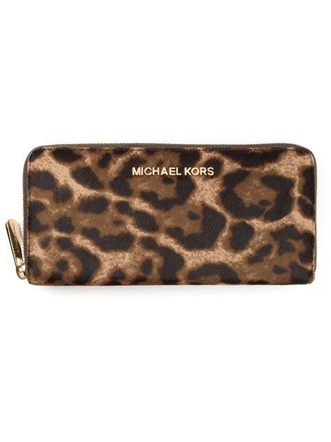 michael kors animal print wallet.